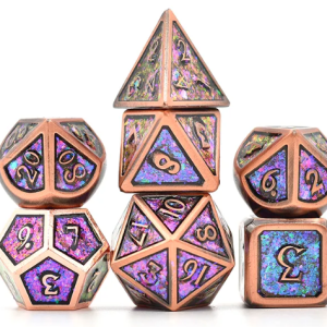 Amaranth Metal Dice Set