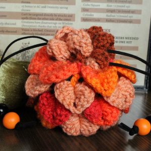 Pumpkin Patch Handmade Dice Bag