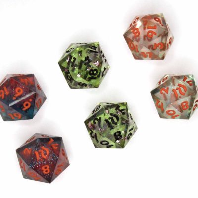 Handmade Rebel Dice Single D20s