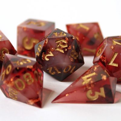 Royal Blood Handmade Dice Set